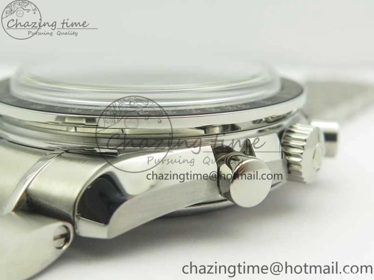 0114 Durable Speedmaster Professional SS OMF Best Edition Black Dial on SS Bracelet Manual Winding Chrono Movement 7995